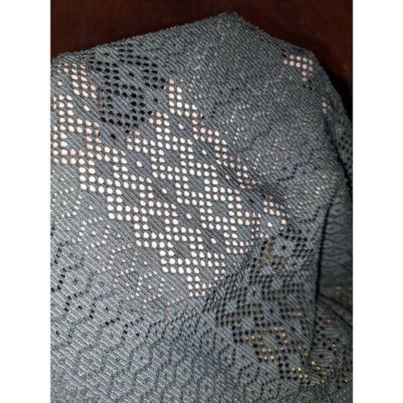 Medium 8/10 Time and Tru Black Sheer Tie Back One Piece Swimsuit Bathing Suit - Picture 3 of 4